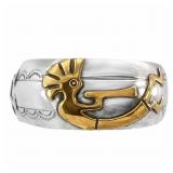 Signed Kokopelli Cuff Bracelet