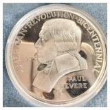 Silver 1975 Bicentennial Commemorative Medal