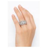 STUNNING 3 CT Diamond Ring 18k WG