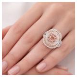 2 1/4 CT GREGG RUTH Pink Diamond Ring 18k WG