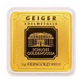 1 g Geiger Edelmetalle 24k Gold Bar in Assay
