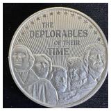 1 oz Fine Silver Round Deplorables of Their Time