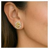 Luxe ONE CARAT Diamond Earrings 14k Gold