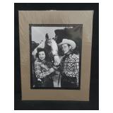 Roy Rogers and Dale Evans Double Matted Print