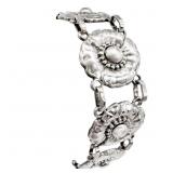 Vintage Floral Link Bracelet
