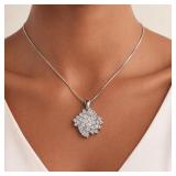 1 Carat Diamond Necklace 14k Waterfall