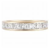 3.3 CT Princess Diamond Eternty Band 18k Gold