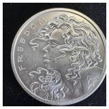 1 oz Fine Silver 2019 Freedom Silver Shield