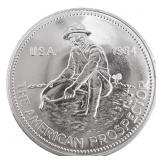 1 oz Fine Silver ENGELHARD Round
