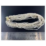 Beautiful strand of antique Baroque pearls on an 1