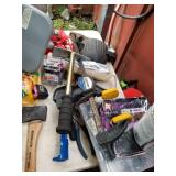 Lot including: ratchet sets, dry wall hammer, and