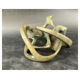Mid century abstract bronze sculpture, 6' x 6'