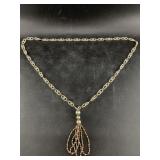 Faux pearl necklace