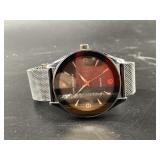 Van Heusen wrist watch with metal mesh band