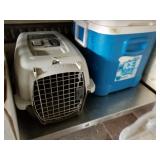 Lot of 2 one is a animal carrier for a cat or smal