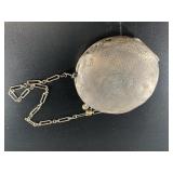 Beautiful sterling silver antique purse with makeu