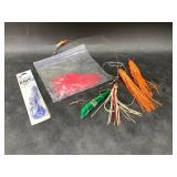 Assorted fishing lures