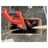 Plastic taut with power tools, Fireplace tools, et