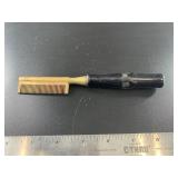 Antique curling comb with wood handle