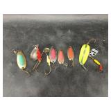 Assorted fishing lures