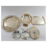 5 Mixed pieces of assorted silver-plate holloware