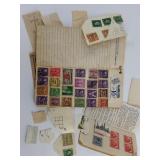 Small booklet with collection of World stamps incl