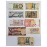 European and African paper currency