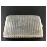 Beautiful antique sterling silver cigarette case,