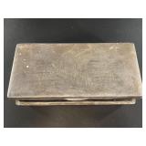 Vintage Japanese silver music box/jewelry box, in