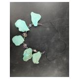 Pawn style necklace with small chunks of real turq