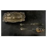Assorted silver-plate including 2 piece set and a