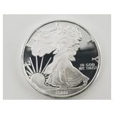 1 Troy oz .999 fine silver round