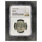 1949 S Franklin silver half dollar MS65 NGC