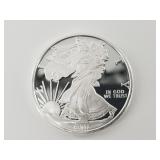 1 Troy oz .999 fine silver round
