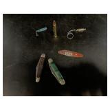5 Assorted knives including a German stag hoof sty