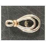 10kt Gold over sterling silver pendant with small