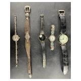 Lot with several watches including a pawn style la