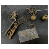 Assorted furniture accessories: drawer pulls, etc.