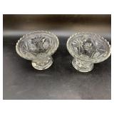 Pair of EAPG candy dishes 4.25"