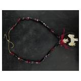 Unique hand made necklace with baleen pendant feat