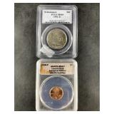 2 US Graded coins