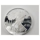 1 Troy oz .999 fine silver round