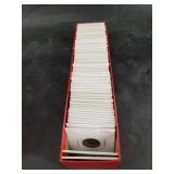 Red box of individually packaged wheat cents