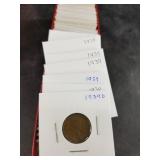 Red box of individually packaged wheat cents