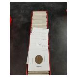Red box of individually packaged wheat cents