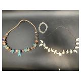 Lot of 3: Southwestern semi-precious stone fetish