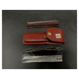 Vintage Kershaw Camp kit survival knife set with a
