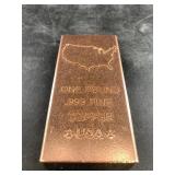 1 Pound bar .999 fine copper