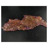 Beautiful copper splat approx. 10inch long