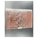Brand new leather bound journal with artisanal unl
